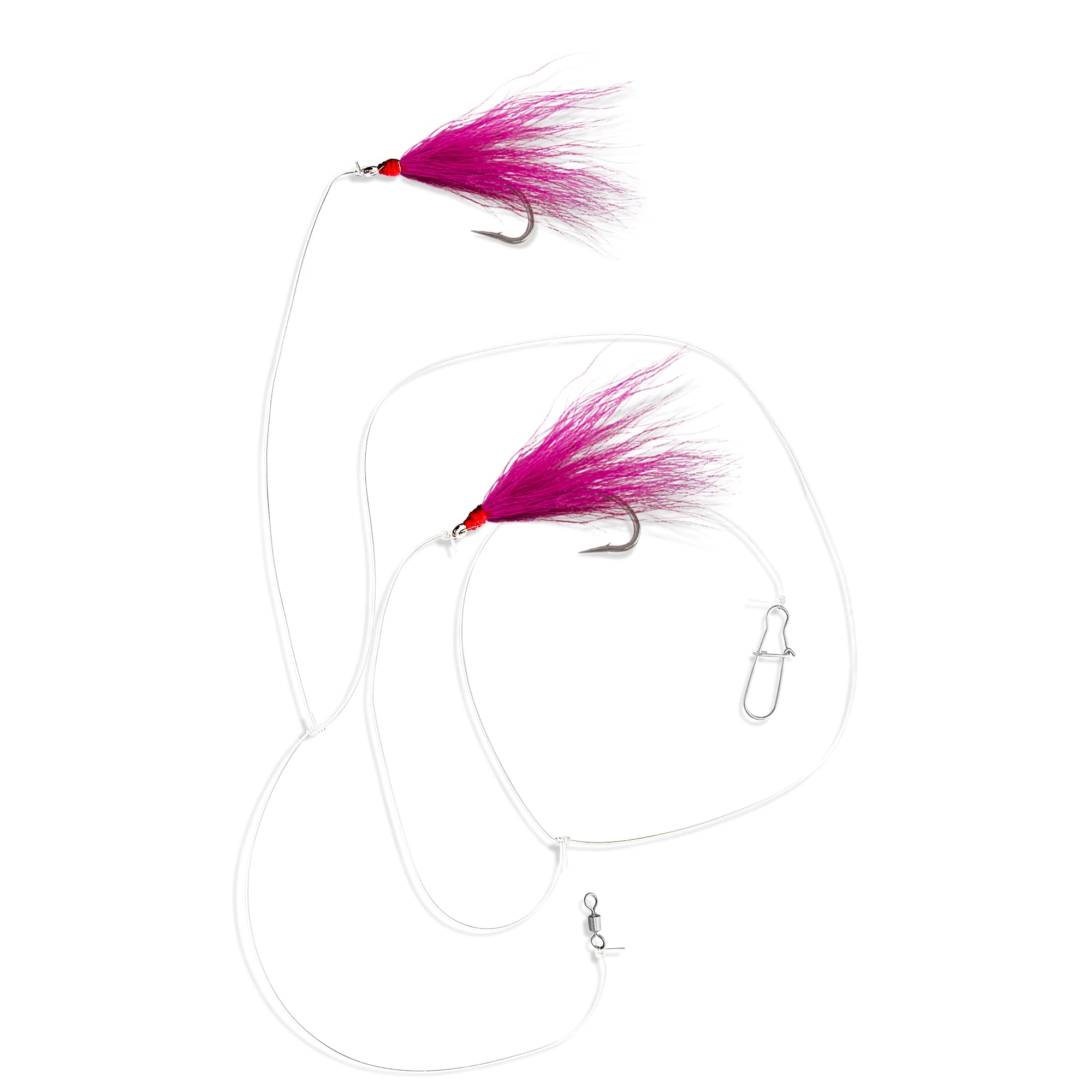 UNCLE MO'S SALTWATER TACKLE Mustad hook on rig ready for fluke bites.
