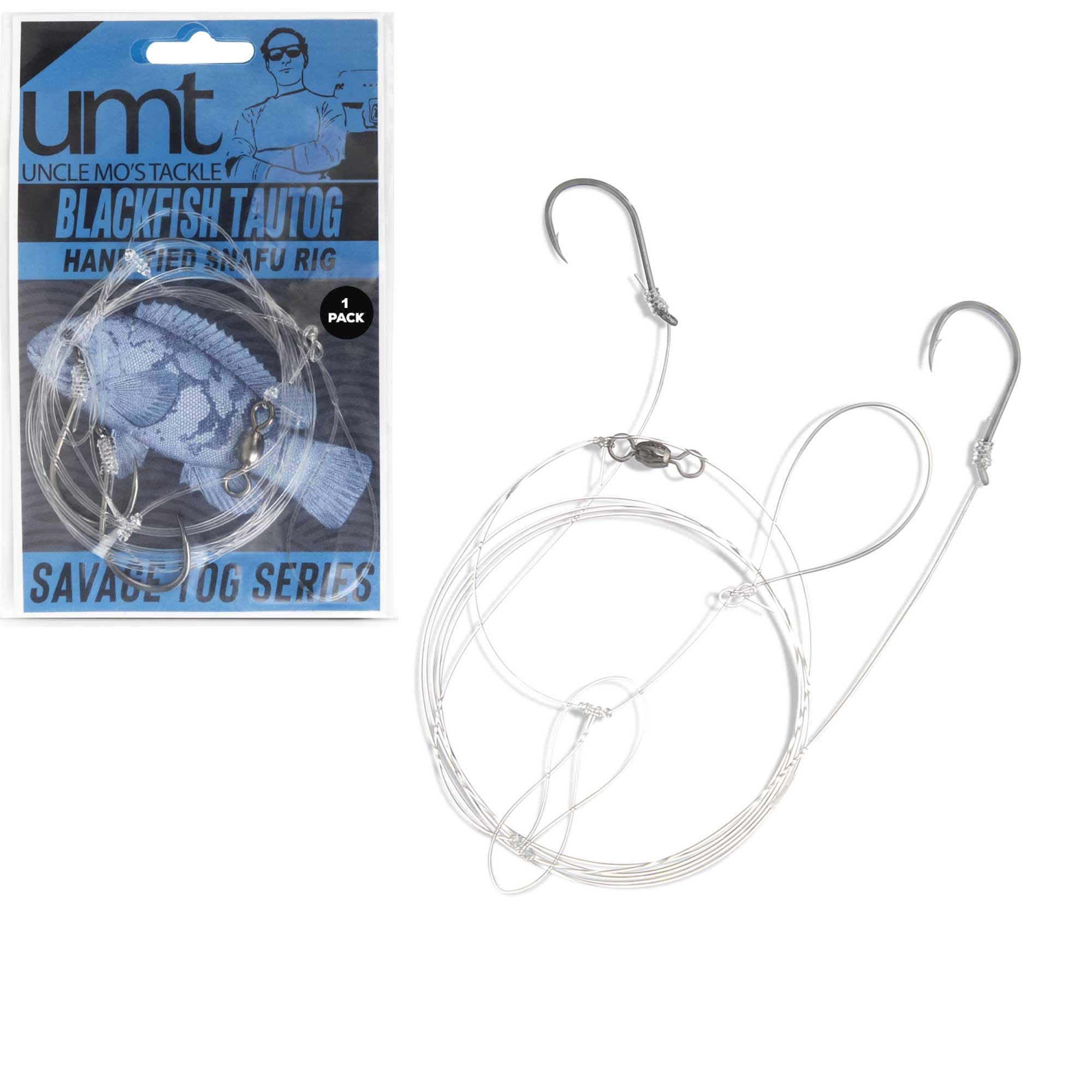 Uncle Mo’s Tackle Snafu Rig for Savage 17 Fathom Blackfish tautog with 3/0 hooks