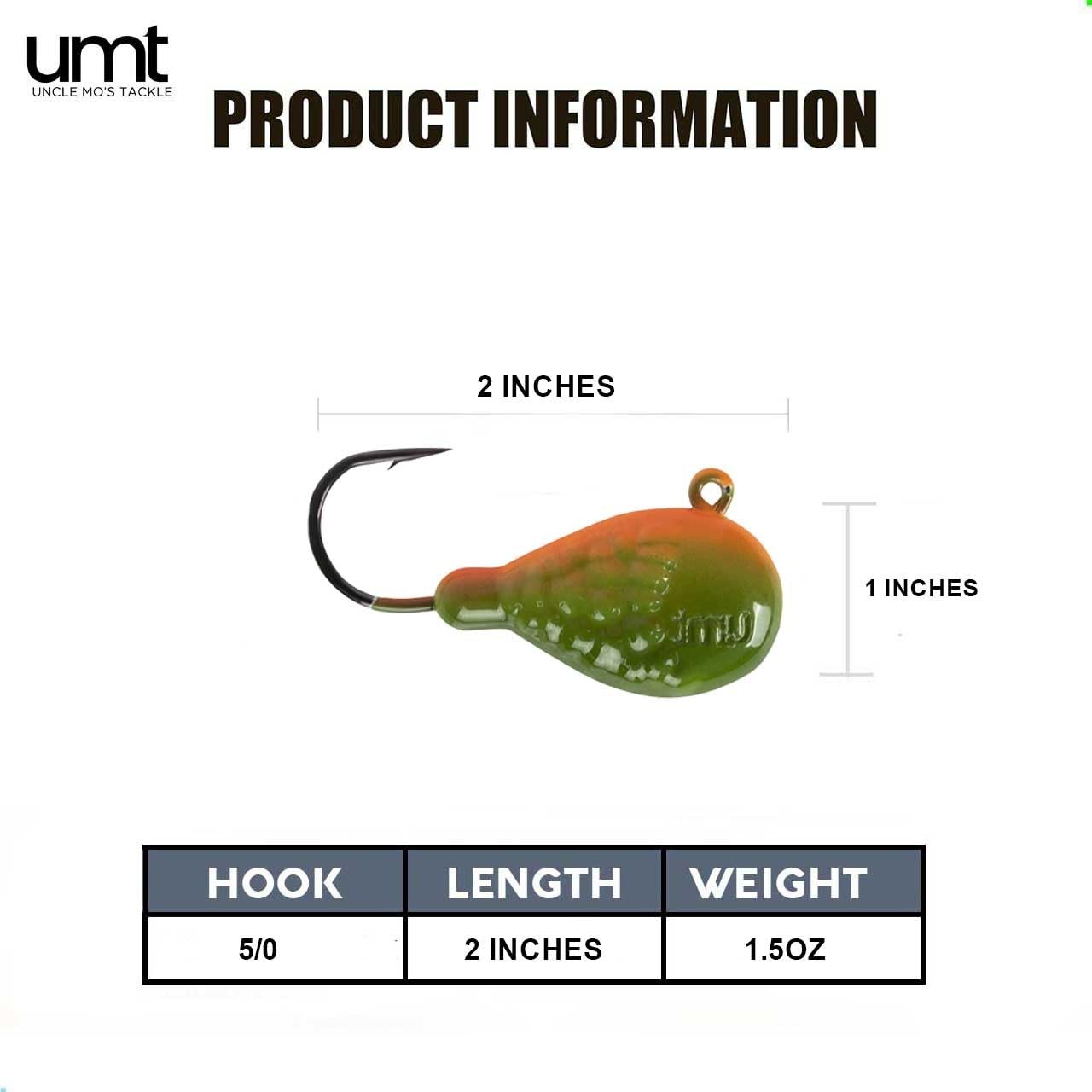 Uncle Mo's Rockaway Wrecker 1.5oz orange-green side profile for casting control.