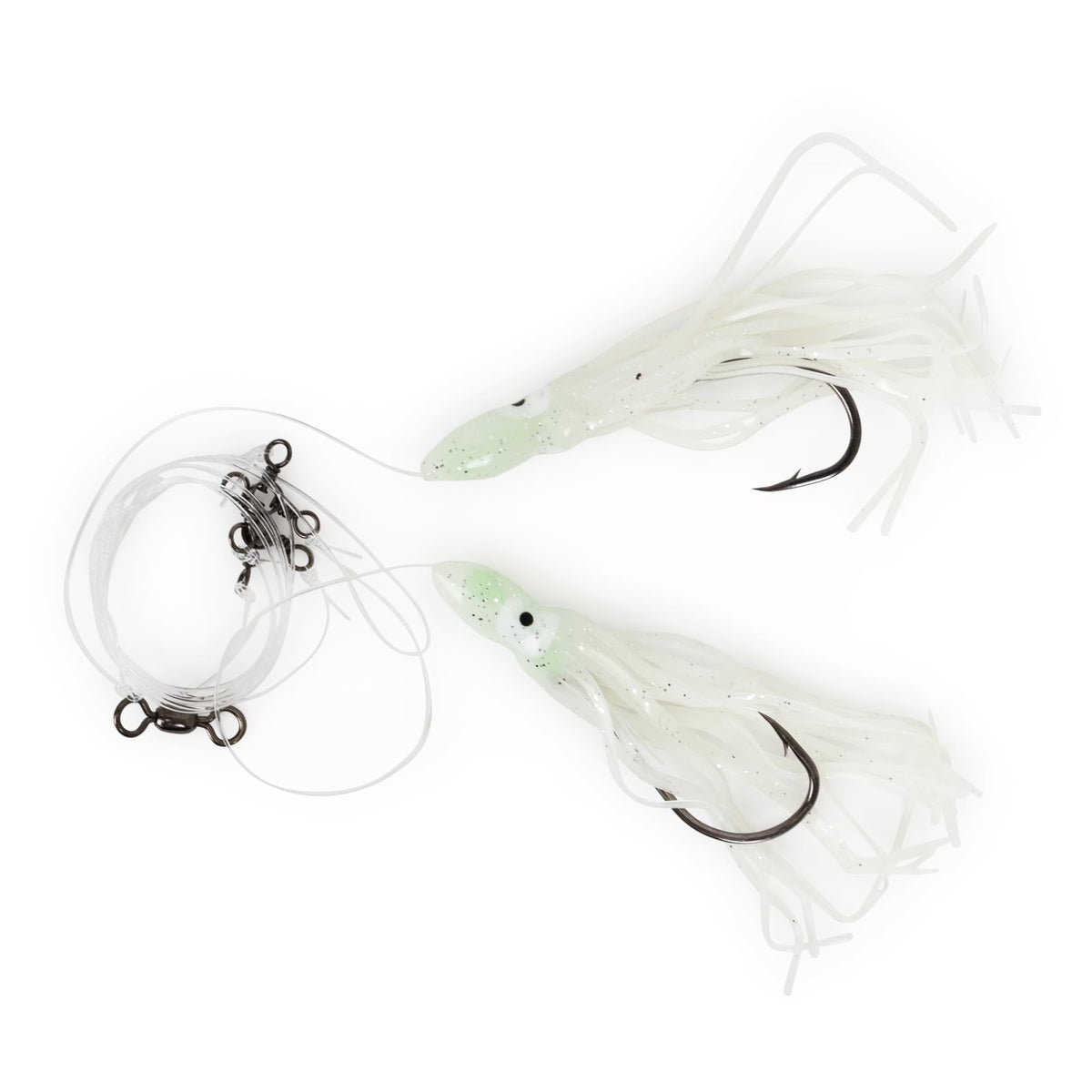UNCLE MO'S Tilefish Hi-Lo rig ready for deep-sea fishing with durable construction.