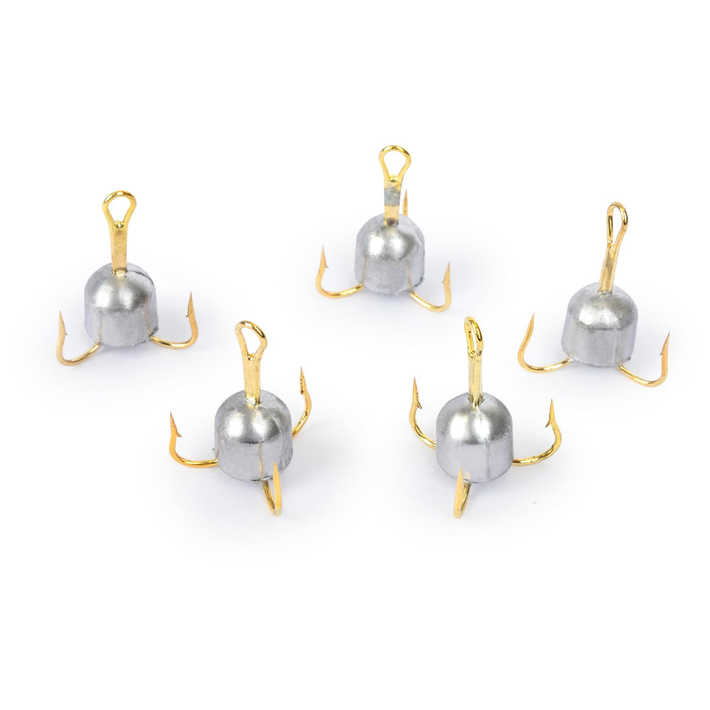 5/0 Treble Hook detail - weighted treble hooks for bass and trout