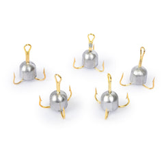 5/0 Treble Hook detail - weighted treble hooks for bass and trout