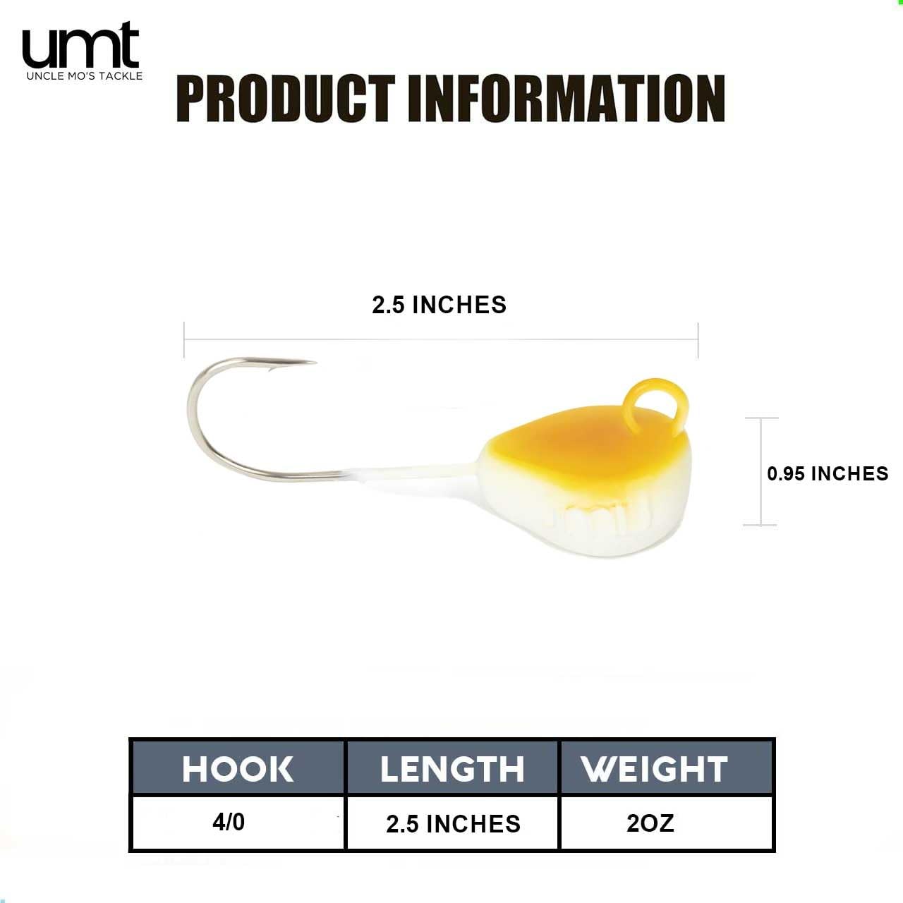 UNCLE MO'S UMT White Legger finish jig boosts visibility and bite-triggering action