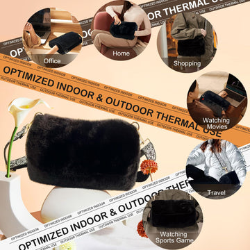 uncn Hand Warmer Pouch interior fleece lining provides snug warmth inside pockets.