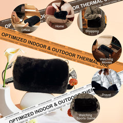 uncn Hand Warmer Pouch interior fleece lining provides snug warmth inside pockets.