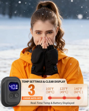 UNCN heated gloves detachable cover enables easy washing.