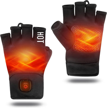 uncn heated gloves fingerless design enables precise touchscreen use in cold conditions