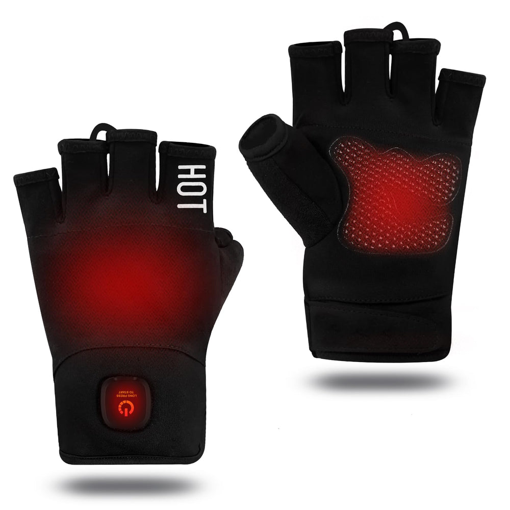 uncn heated gloves front view for all-day warmth and dexterity in cold weather tasks