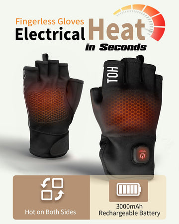 UNCN heated gloves offer high and low heat settings for customizable comfort