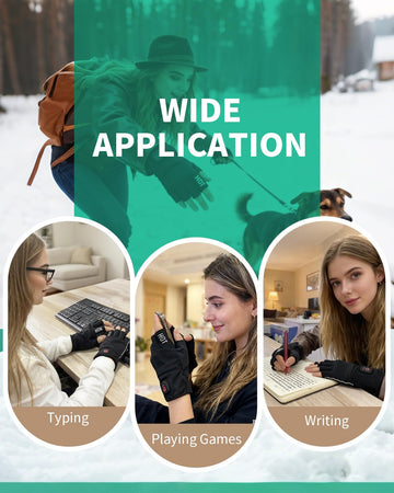 uncn heated gloves palm-nonslip grip helps hold devices securely