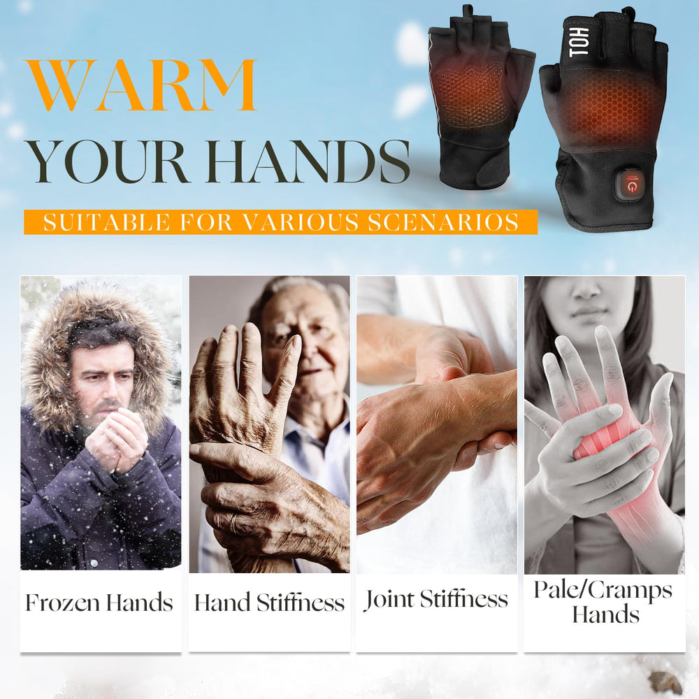 UNCN heated gloves with rechargeable battery pack deliver cordless warmth on the go