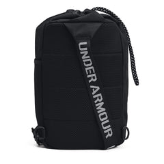 Under Armour 1376461-1-OSFM sling bag side pocket open emphasizes quick-access storage.