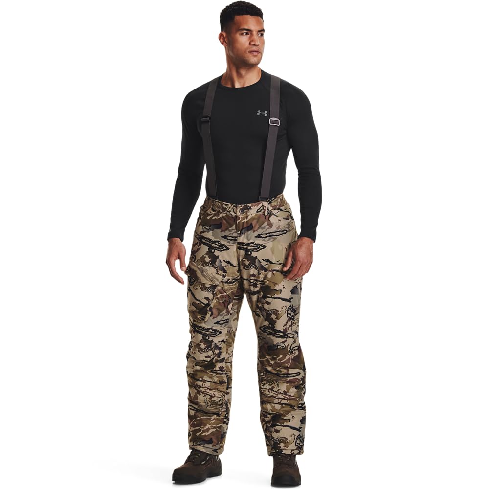 Under Armour ColdGear Infrared Deep Freeze pants front view for winter warmth and water resistance.