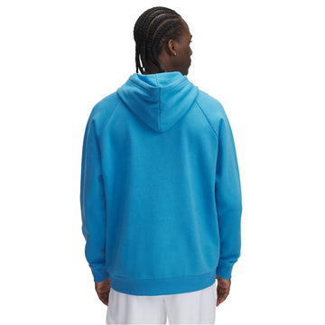 Under Armour Rival Fleece Hoodie back view highlighting layering versatility
