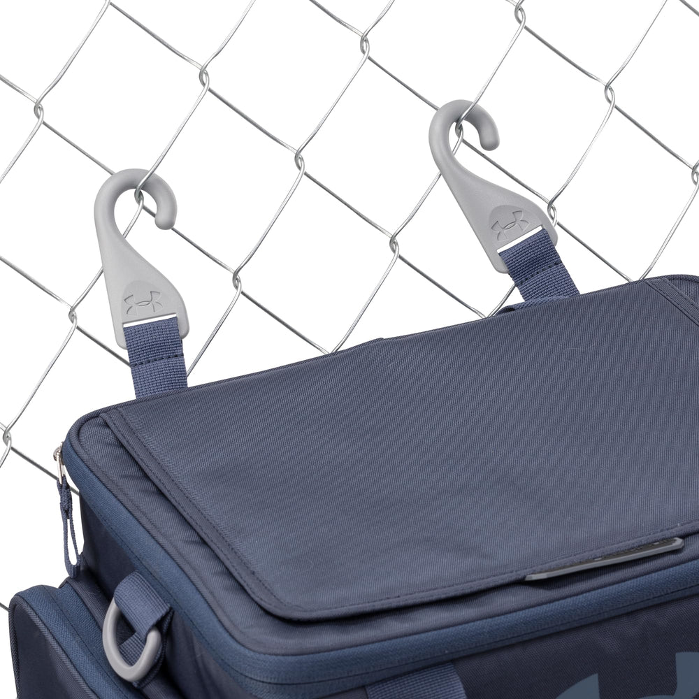 Under Armour Sideline Cooler exterior pockets store small items securely.