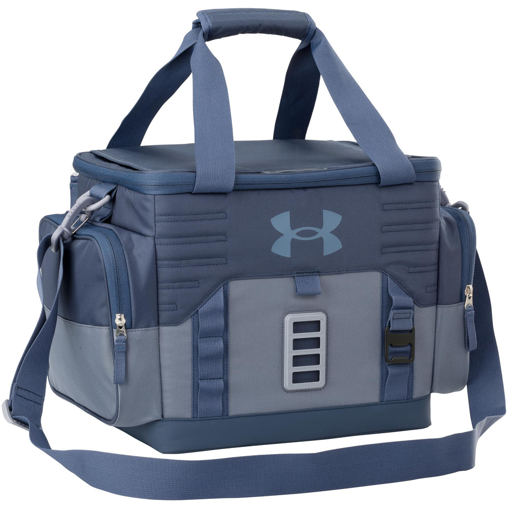 Under Armour Sideline Cooler insulated lid preserves cold drinks on hot days.
