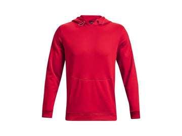 Under Armour Storm Fleece Hoody Red soft inner lining traps heat for warmth.