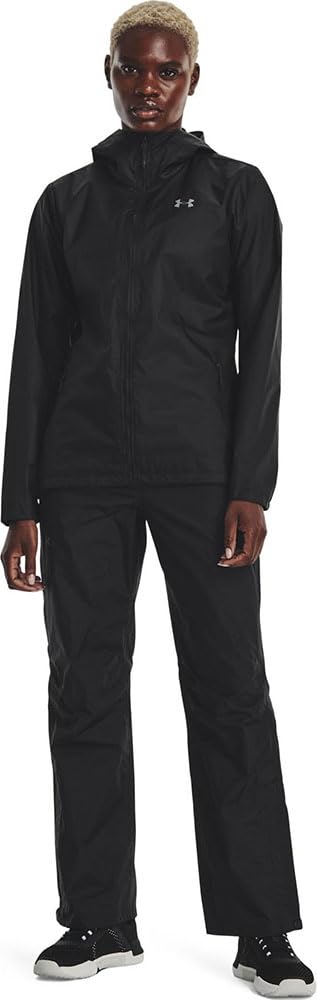 Under Armour Stormproof Cloudstrike Rain Pants feature adjustable waistband for a secure fit.