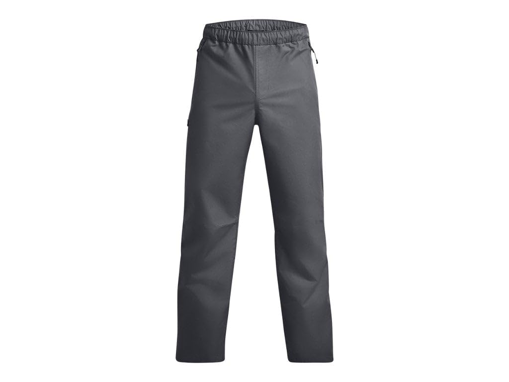 Under Armour Stormproof Lined Rain Pants leg zip detail suitable for over cleats