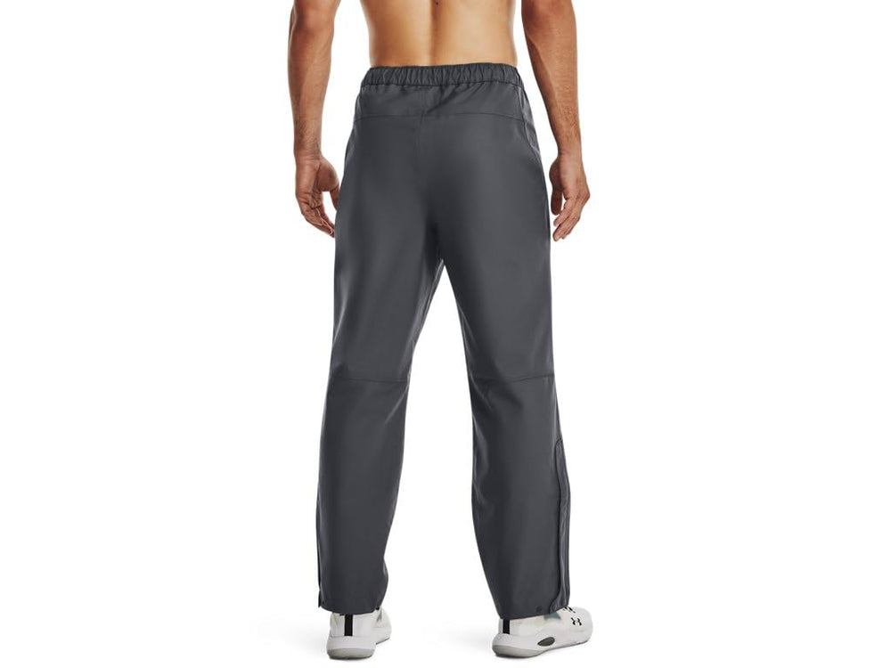 Under Armour Stormproof lined rain pants side pocket view highlights secure hand pockets