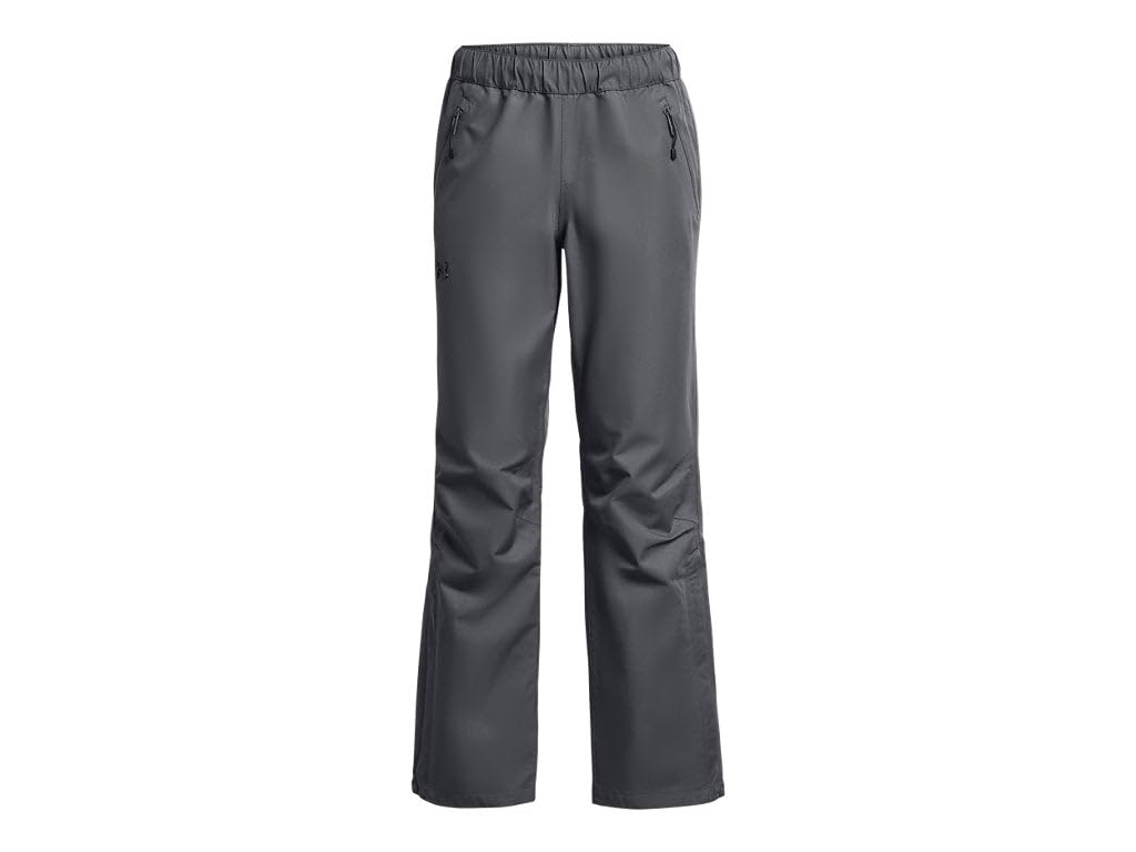 Under Armour Womens Stormproof Lined Rain Pants secure zip pockets protect essentials in wet weather