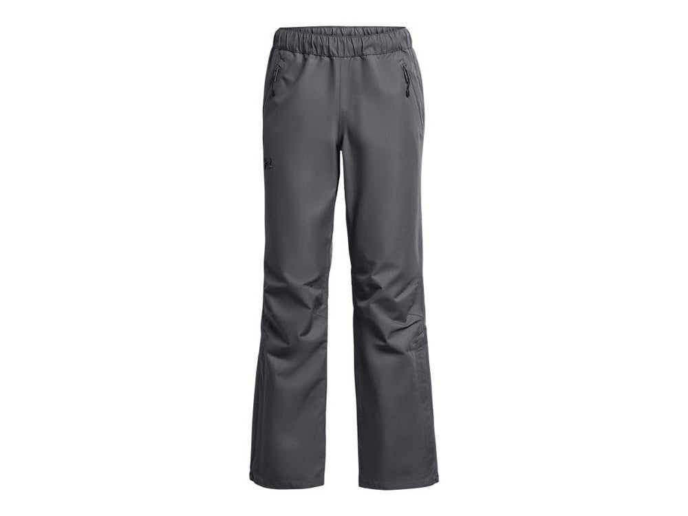Under Armour Womens Stormproof Lined Rain Pants secure zip pockets protect essentials in wet weather