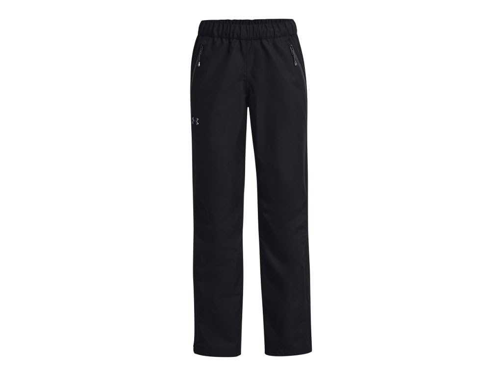 Under Armour Womens Stormproof Rain Pants leg zips with snap closures for easy over-cleats changes