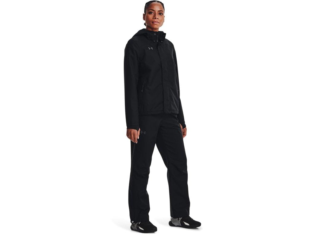 Under Armour Womens Stormproof Rain Pants secure zip pockets protect essentials in wet conditions