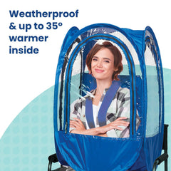 Under the Weather StadiumPod compact design fits adults and kids for stadiums.