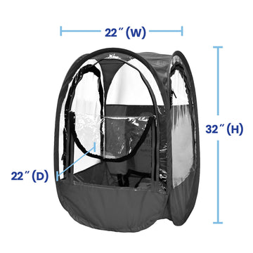 Under the Weather StadiumPod interior cozy enclosure for warmth and movement