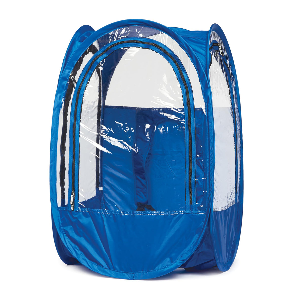 Under the Weather StadiumPod wearable shelter blocks rain while keeping you cheering.