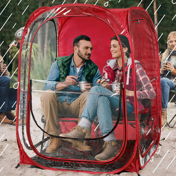 Under The Weather WeatherPod Original front-view shows 270-degree visibility for sidelines.