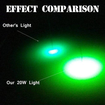 Bait finder and deep drop night fishing with green LED light
