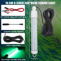 IP68 waterproof seal on underwater fishing light for submersion