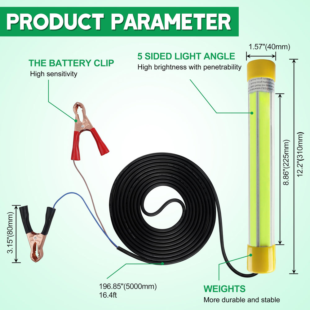 IP68 waterproof underwater fishing light in use