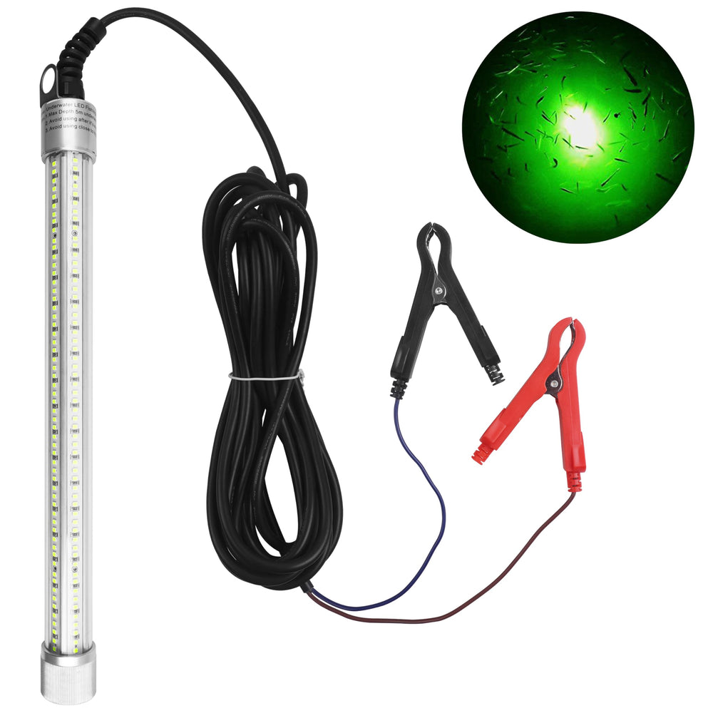 Underwater fishing light emitting 40000 lumens, 12V 80W green LED
