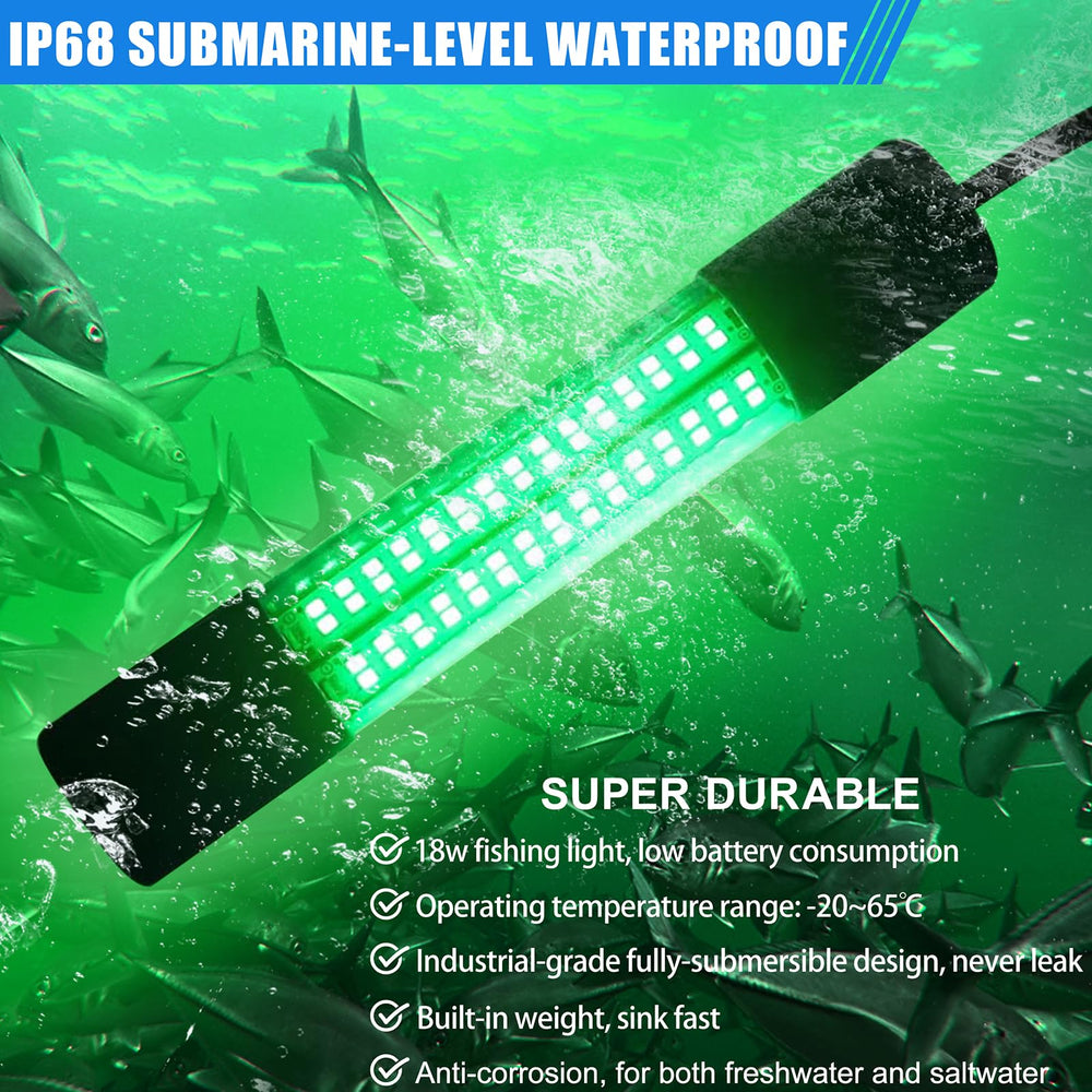 IP68 waterproof underwater fishing light used in freshwater
