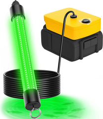 Green 3000-lumen underwater fishing light for boats and kayaks