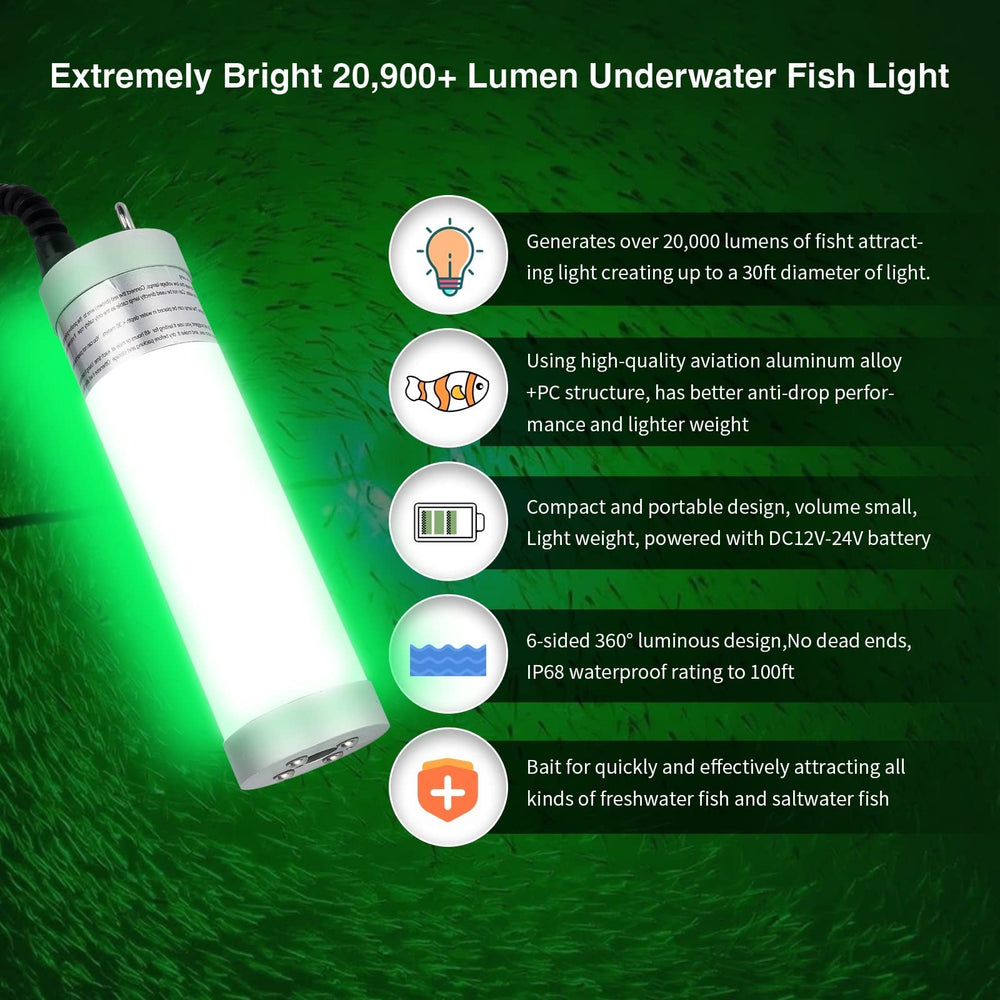 DC 12-24V operation; suitable for freshwater and saltwater use