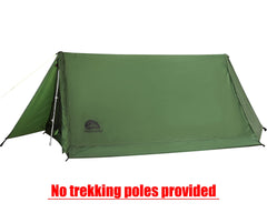 Underwood Aggregator Ultralight 2-person tent packed demonstrates compact backpack-ready design.