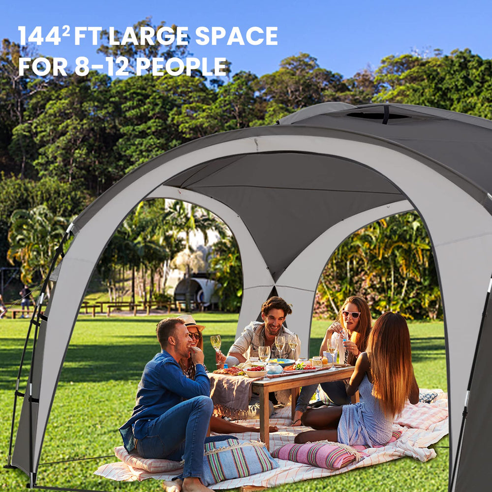 UNICAMPER beach tent stable with stakes and guy ropes withstand windy conditions