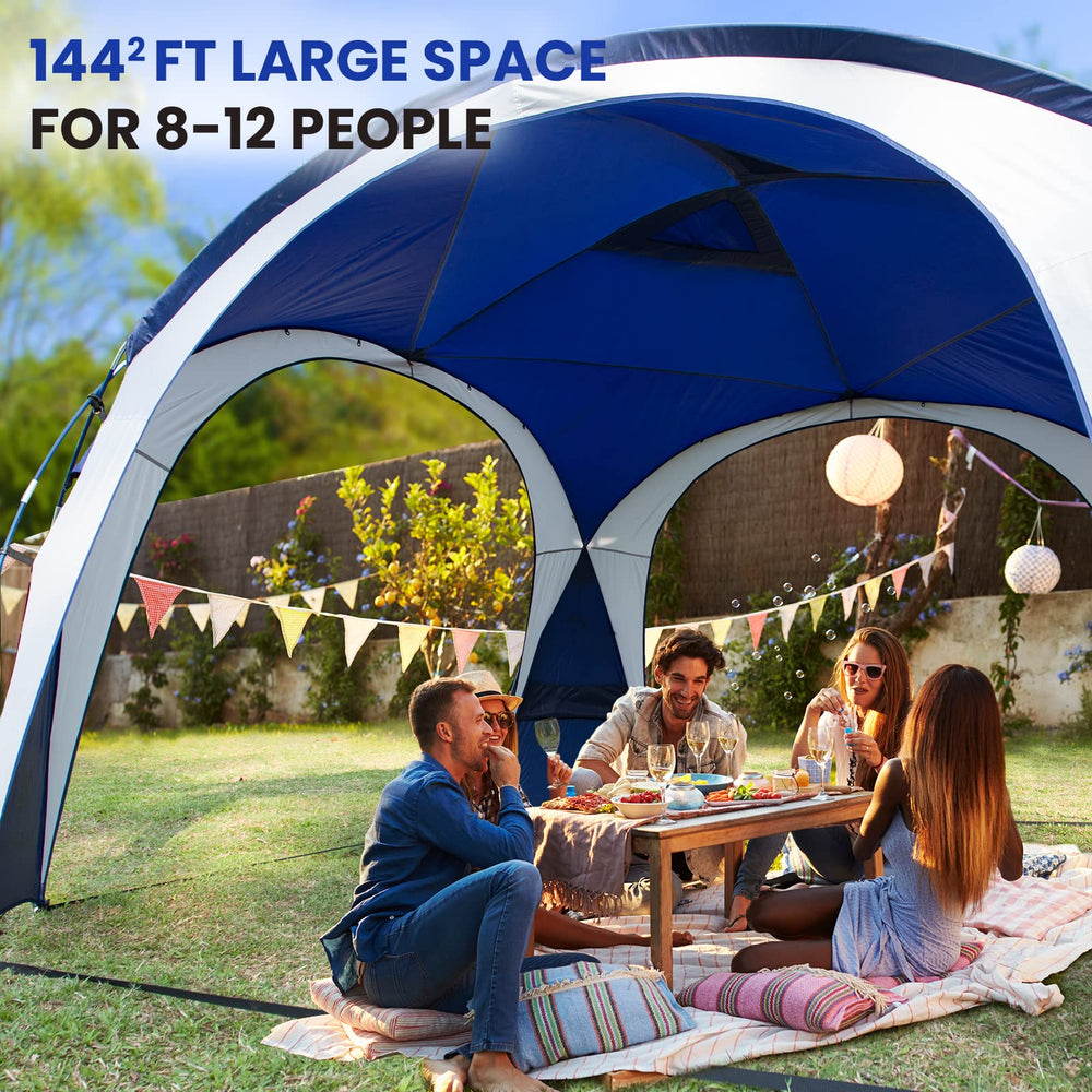 UNICAMPER canopy top ventilation holes promote comfortable airflow during use.