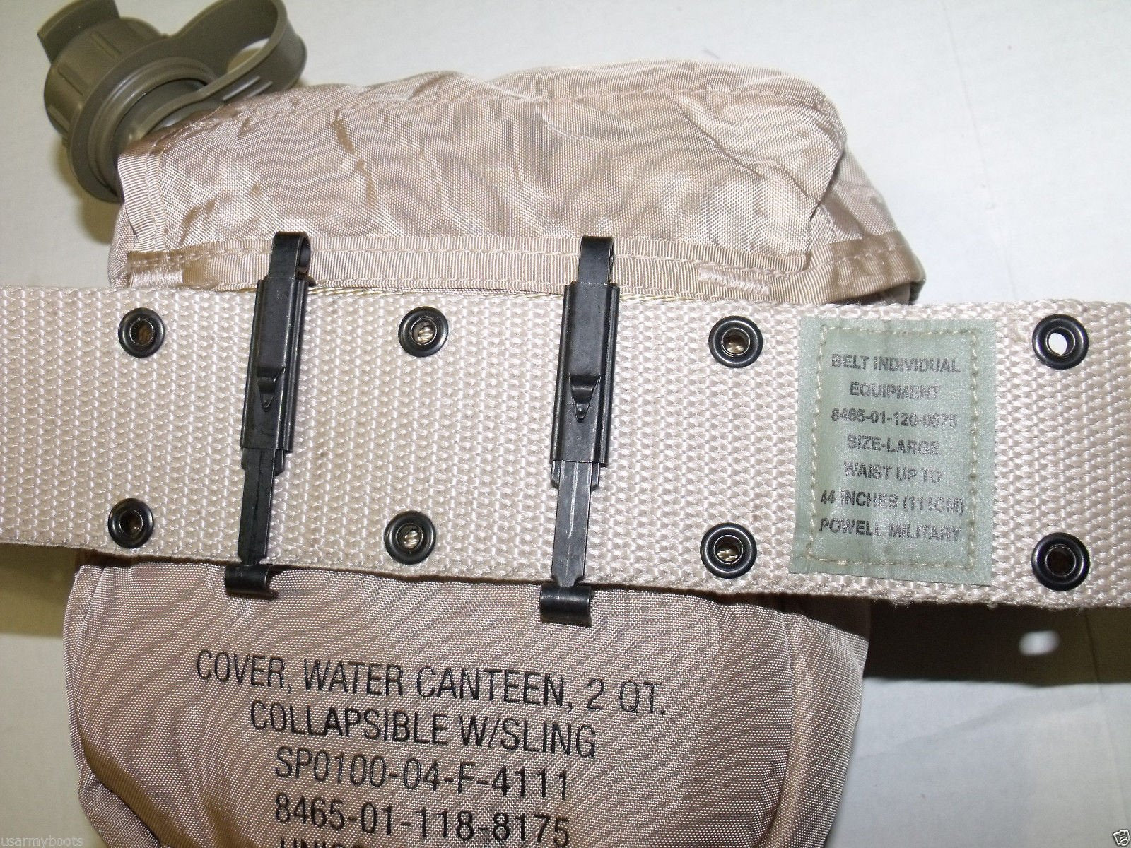 Unicor water canteen ideal for camping, hiking, or tactical training.