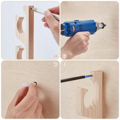 UNICRAFTALE ceiling mounted rod holder provides overhead storage option.