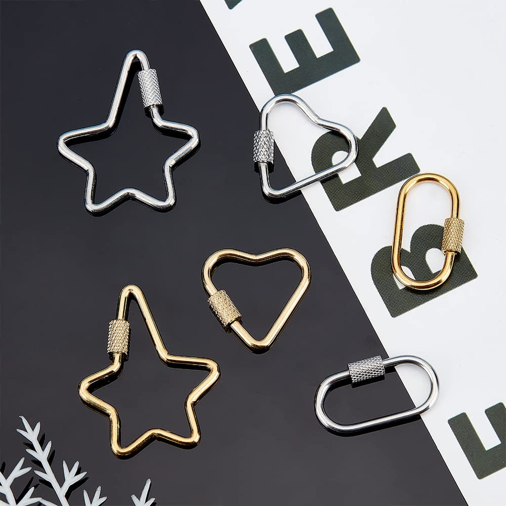 UNICRAFTALE gold locking carabiner adds stylish accent to projects