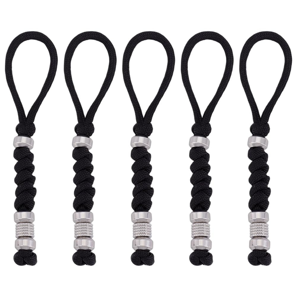UNICRAFTALE knife lanyard with skull beads improves grip and quick access