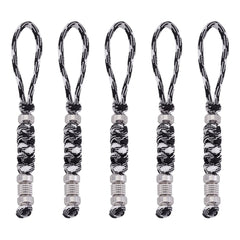 UNICRAFTALE paracord knife lanyard black-white braid enables quick access.