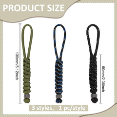 UNICRAFTALE paracord knife lanyard color options for easy function differentiation.