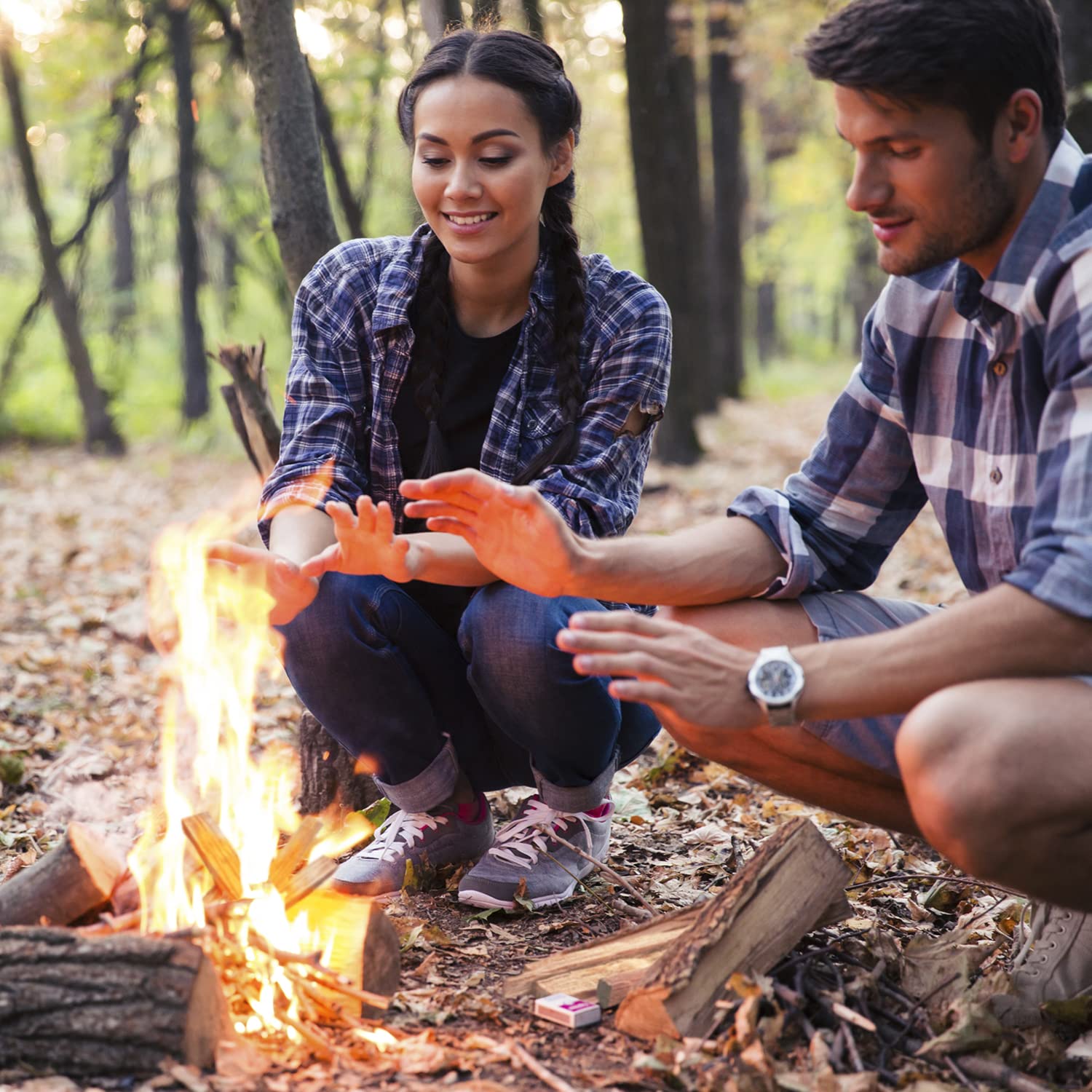 UniFlame Fatwood ignites when wet, ideal for rainproof camping