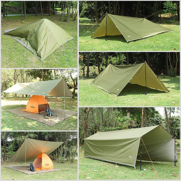 Unigear Hammock Rain Fly weather-ready design protects gear in rain.